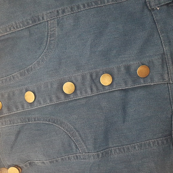 Denim Romper - Picture 3 of 4